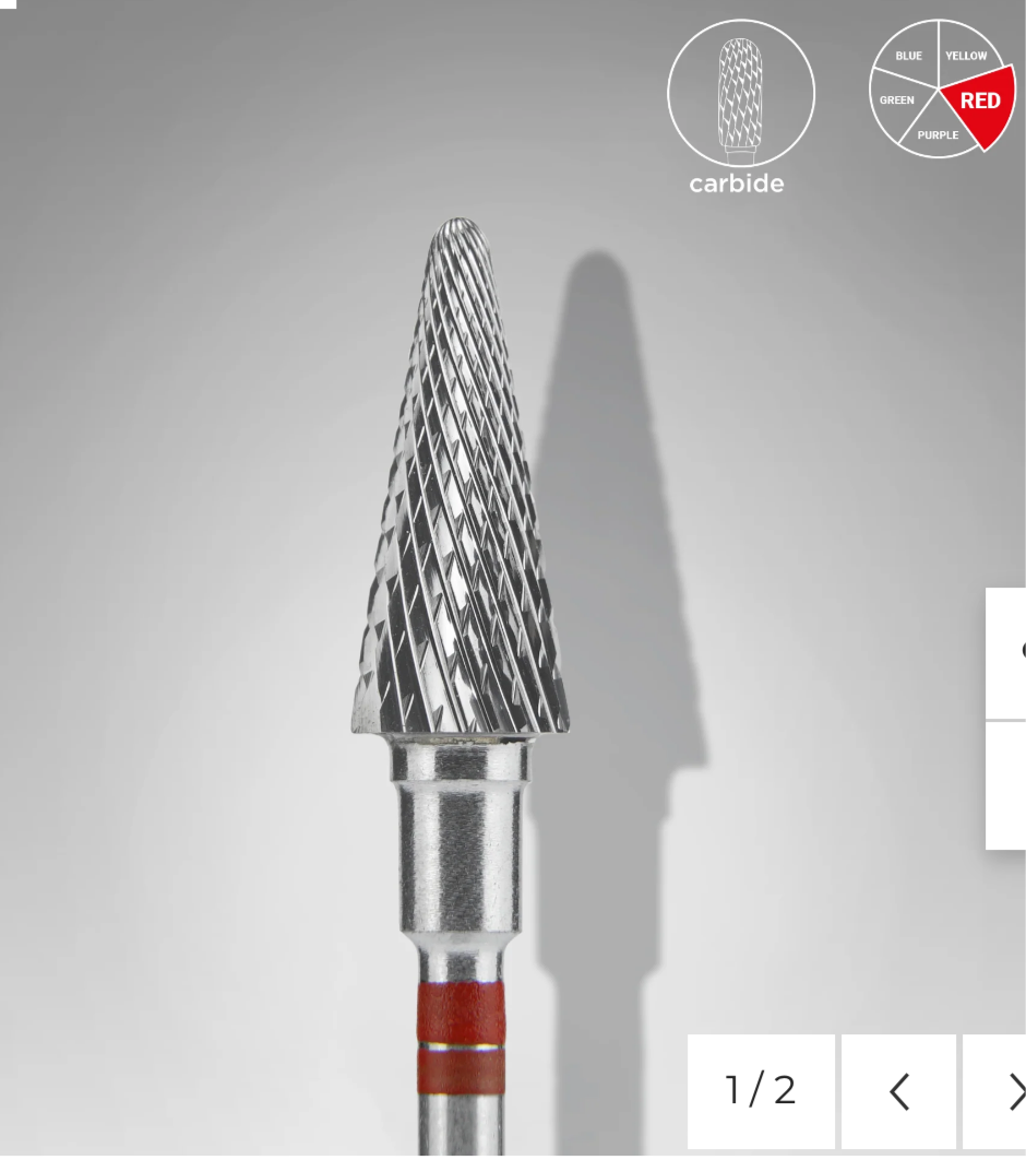 Carbide Nail Drill Bit For Left-Handed Users Cone Red EXPERT Head Diameter 6 Mm / Working Part 14 Mm FT73R060/14