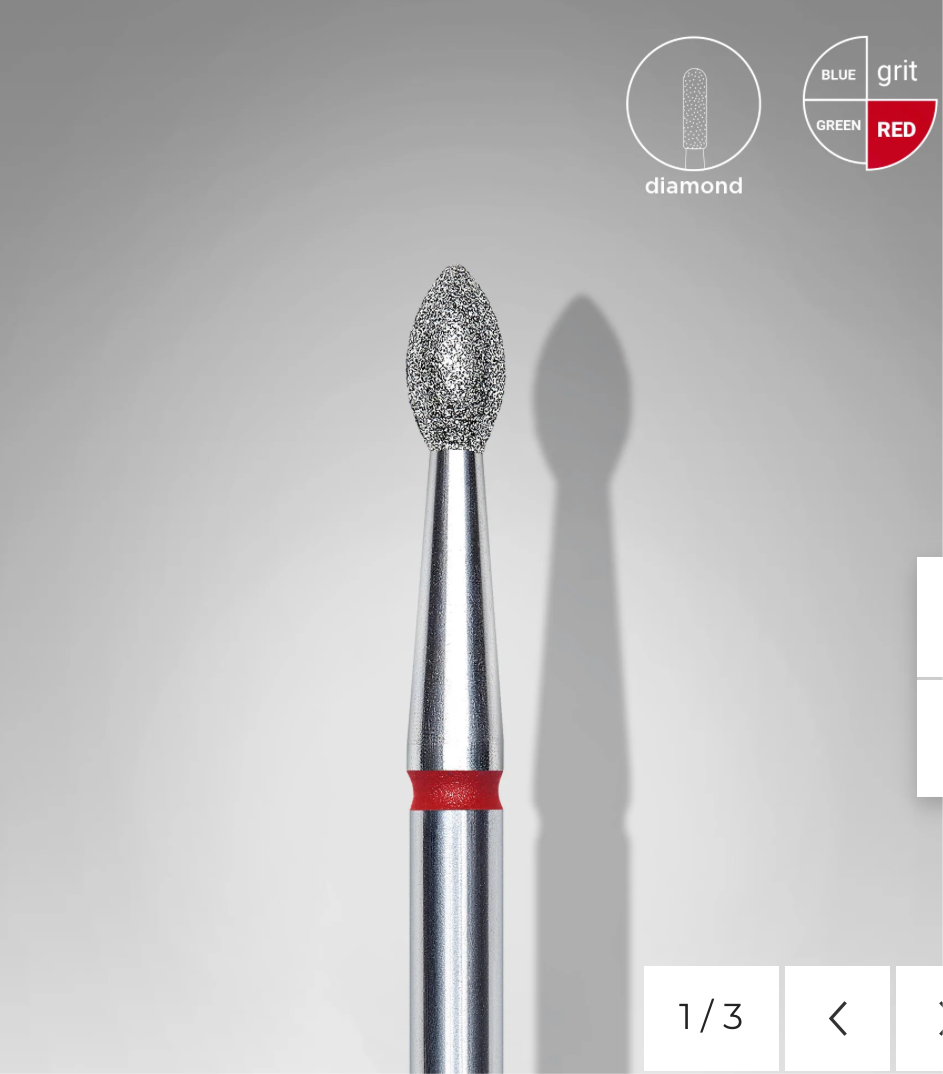 Foret Diamanté, Pointe « Bourgeon », Rouge, Diamètre Tête 2.5 Mm, Partie Active 4.5 Mm FA60R025/4.5